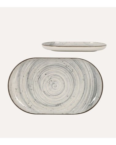 Fuente Ovalada Vortex de Gres