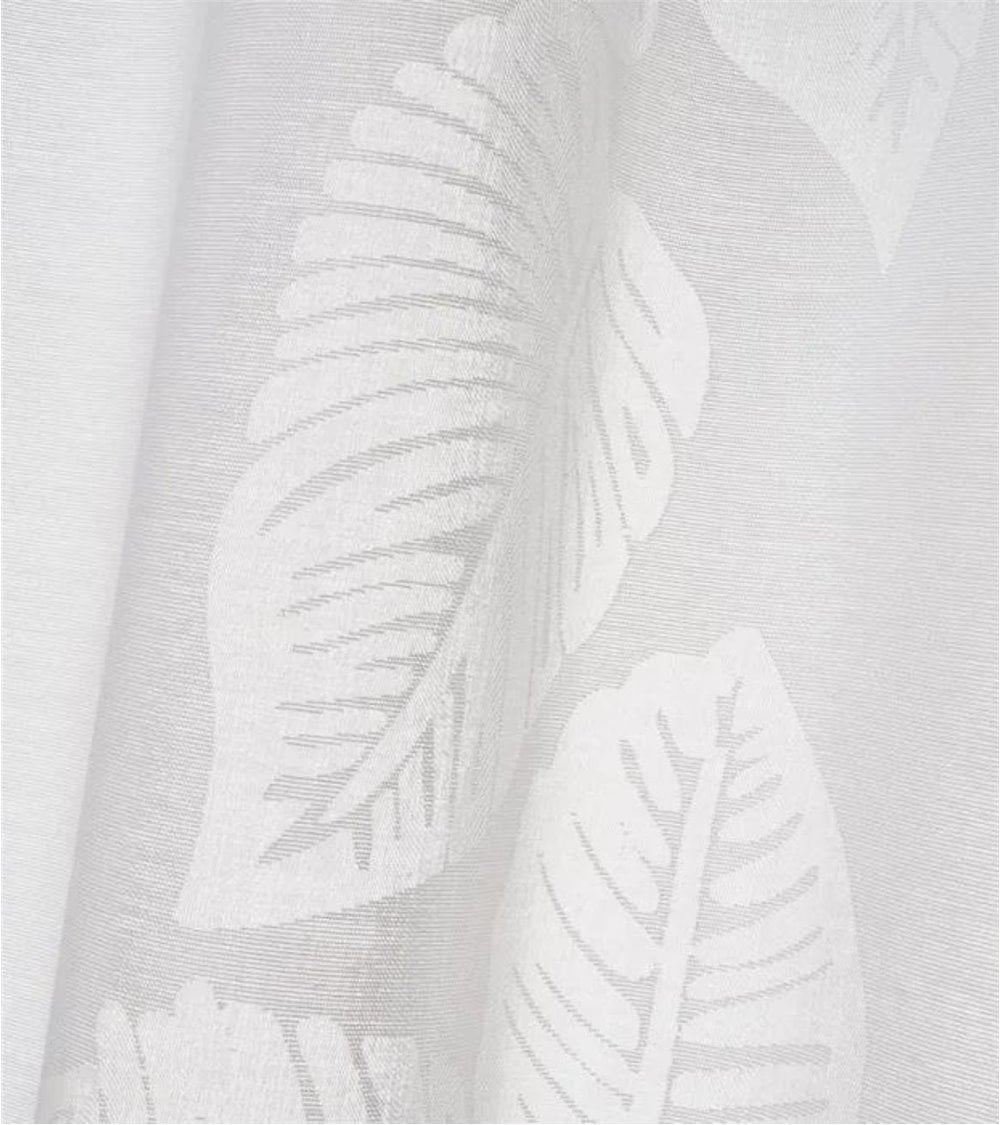 Cortina Blanca con Hojas 140x260 cm Hoya