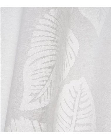 Cortina Blanca con Hojas 140x260 cm Hoya