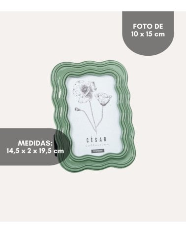 Marco de Fotos Wavy de Resina