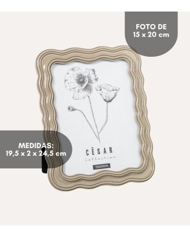 Marco de Fotos Wavy de Resina