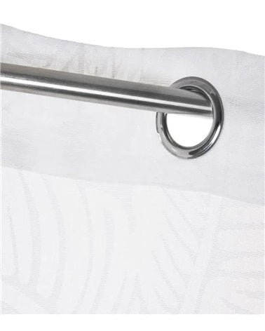 Cortina Blanca con Hojas 140x260 cm Hoya