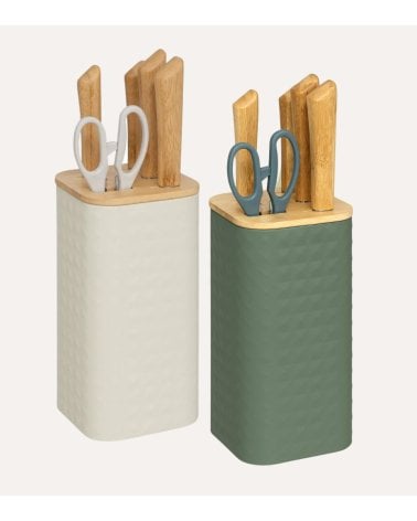 Set de Cuchillos y Tijera de Cocina Sensia