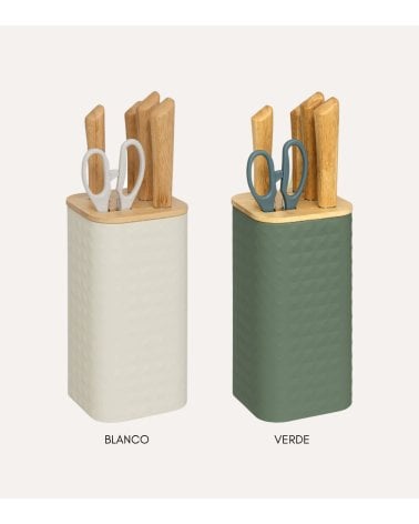 Set de Cuchillos y Tijera de Cocina Sensia