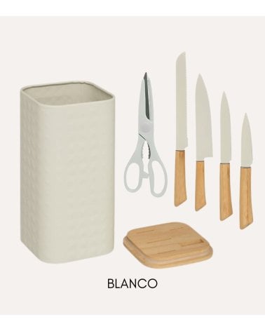 Set de Cuchillos y Tijera de Cocina Sensia