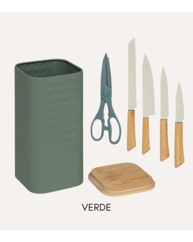 Set de Cuchillos y Tijera de Cocina Sensia