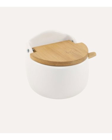 Azucarero con Tapa de Bambú