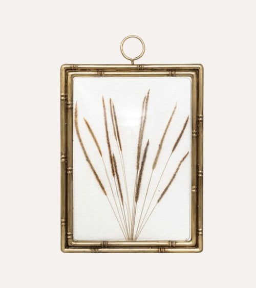 Marco Curvo Hierbas Secas Jonas de Acero y MDF