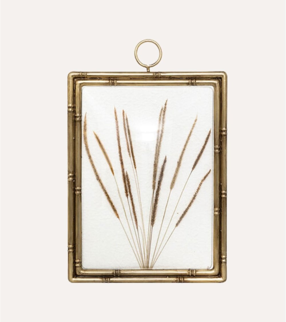 Marco Curvo Hierbas Secas Jonas de Acero y MDF