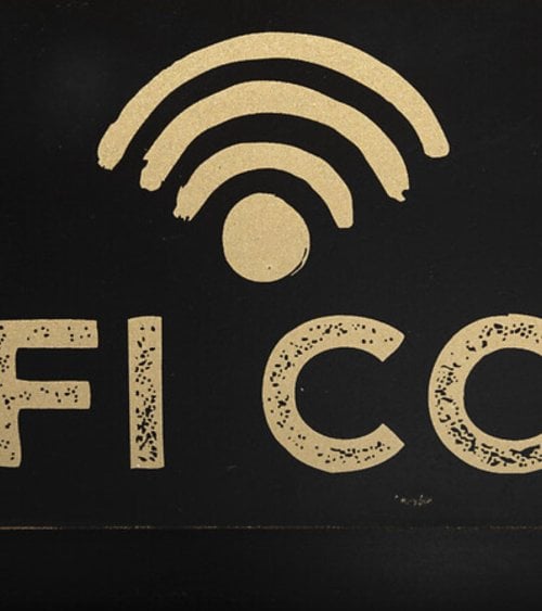 Tablero de Notas Pizarra Wifi Fabio de MDF
