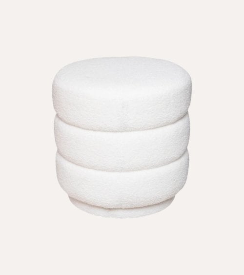 Puff Sinan Terciopelo de MDF y Espuma de Poliuretano