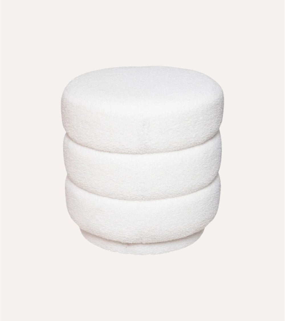 Puff Sinan Terciopelo de MDF y Espuma de Poliuretano