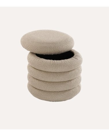 Puff Lira con Compartimiento de Poliéster