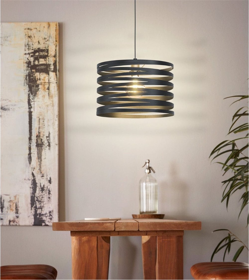 Lámpara de Techo con Pantalla Metálica Cremella