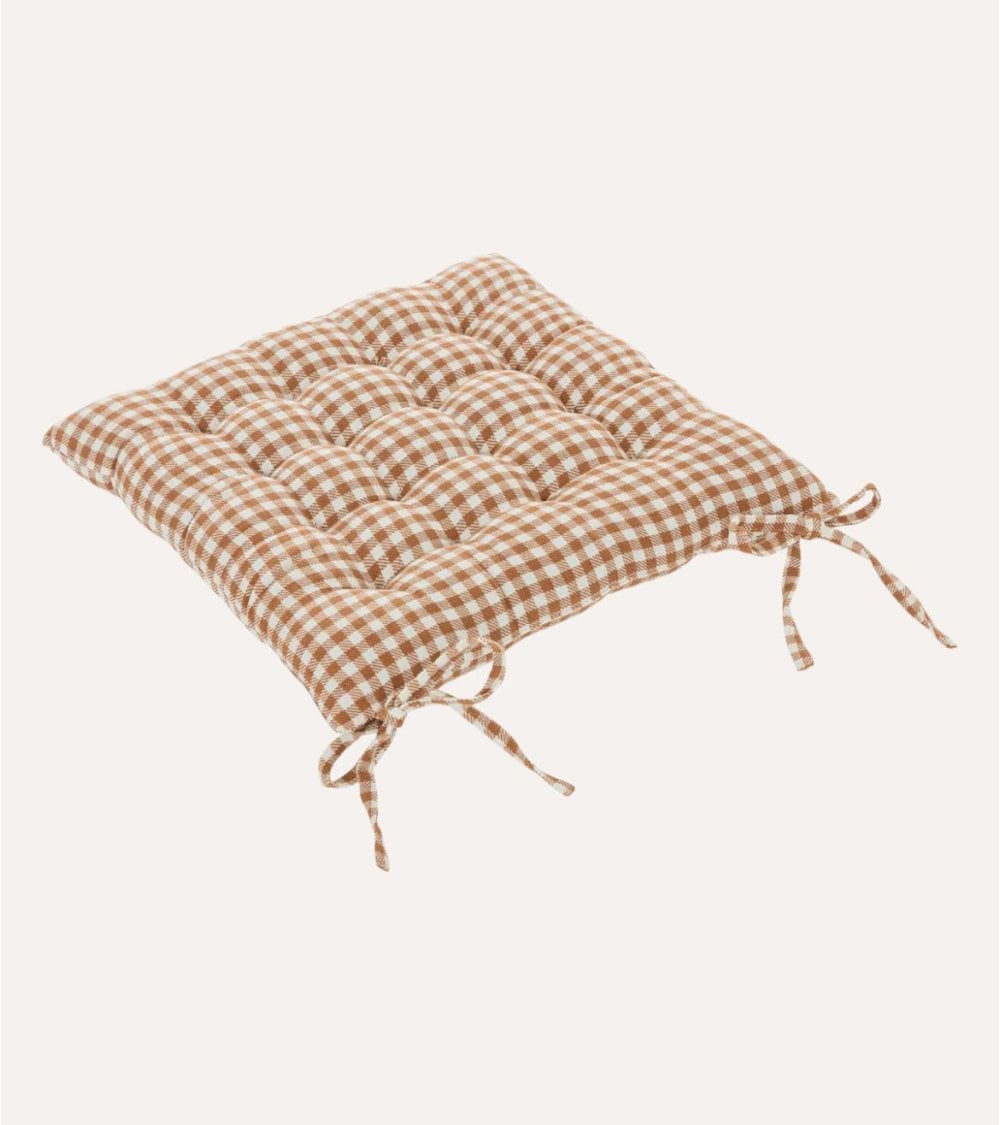 Cojín Vichy para Silla con Cordones: Comodidad y Estilo en tu Hogar