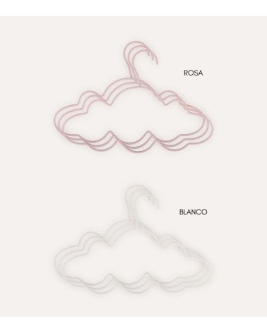 Set de 3 Perchas Nube Nuage de Metal