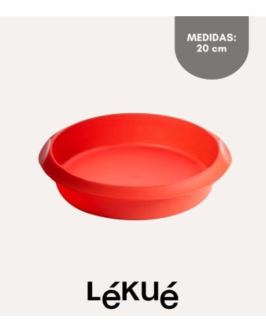 Molde Redondo Rojo de Silicona Platino