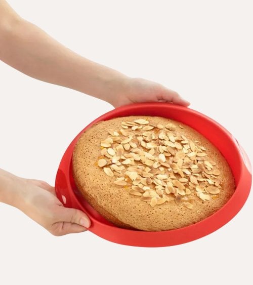 Molde Redondo Rojo de Silicona Platino