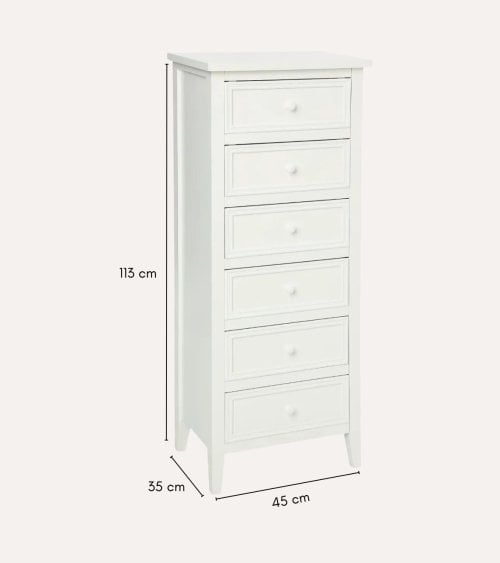 Sinfonier 6 Cajones Charme de MDF