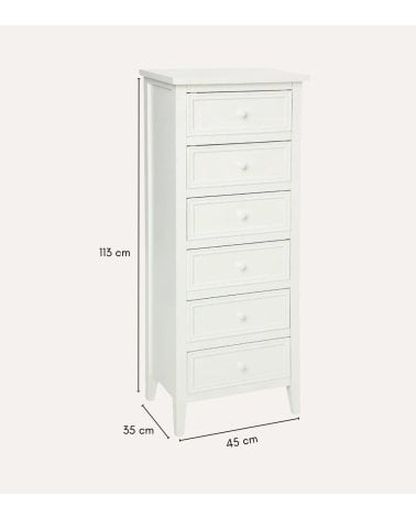 Sinfonier 6 Cajones Charme de MDF