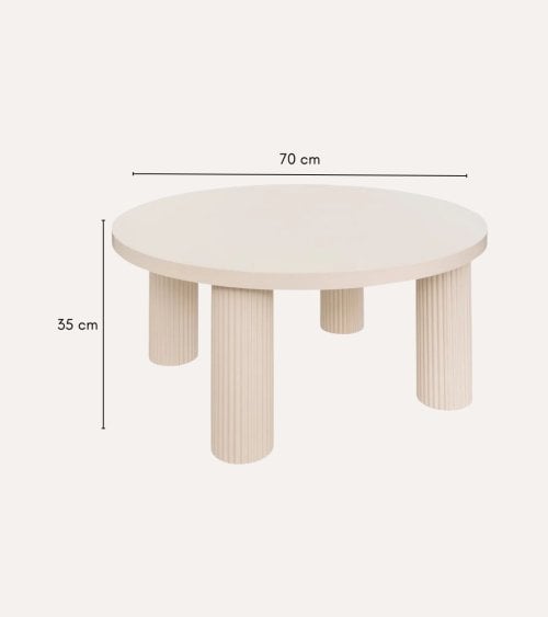 Mesa Auxiliar Tella Baja de MDF
