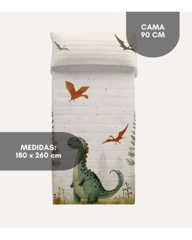 Colcha Bouti Dinosino para Habitación Infantil