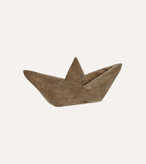 Figura Decorativa Barco de Madera