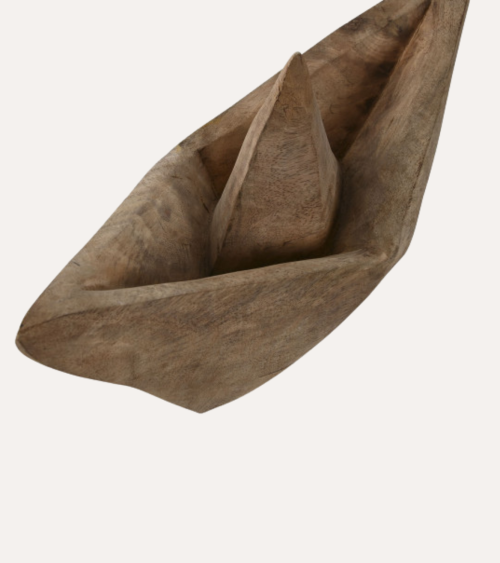 Figura Decorativa Barco de Madera