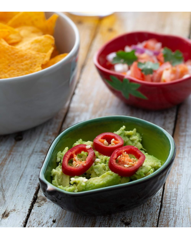 Bol Forma de Aguacate de Gres