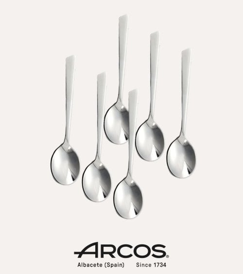 Set de 6 Cucharas para Café Toscana de Acero Inox