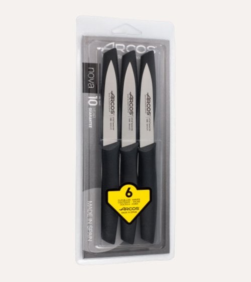 Set de 6 Cuchillos de Mesa Nova de Acero Inoxidable
