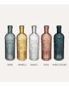 Jarrones Botella Folk de Vidrio