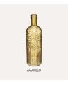 Jarrones Botella Folk de Vidrio