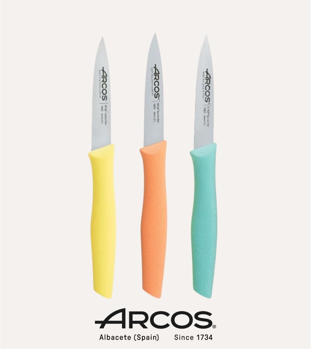 Set de 3 Cuchillos Mondadores Nova Coloridos