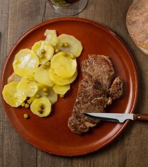 Set de 6 Cuchillos Chuleteros de Acero Inoxidable