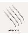 Set de 4 Cuchillos Chuleteros Monoblock de Acero Inoxidable