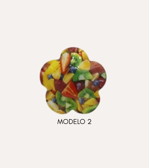 Bol de Flor de Frutas de Cristal