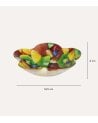 Bol de Flor de Frutas de Cristal