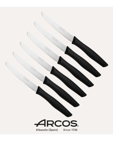 Set de 6 Cuchillos de Mesa Genova de Acero Inoxidable