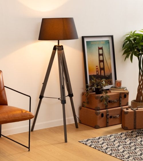 Lámpara de Pie Trípode Runo