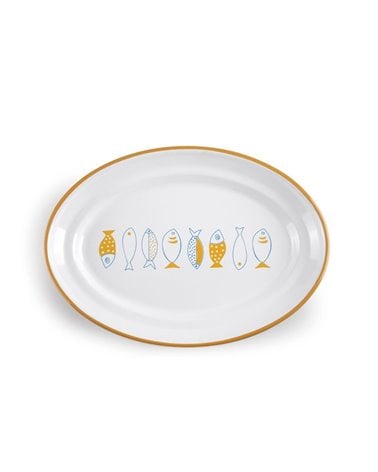 Bandeja Oval de Acero Esmaltado Vitrificado