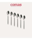 Set de 6 Cucharitas de Café Moka Alida Profesional de Acero Inoxidable 18%