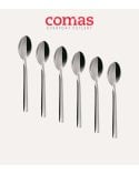 Set de 6 Cucharas de Café Alida Profesional de Acero Inoxidable 18%