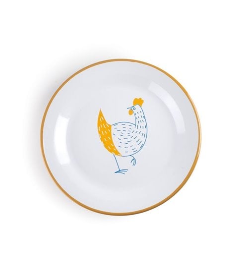 Bandeja Redonda de Acero Esmaltado Vitrificado