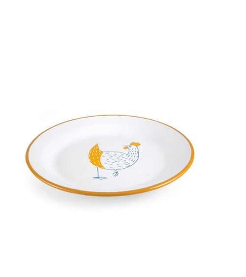 Bandeja Redonda de Acero Esmaltado Vitrificado