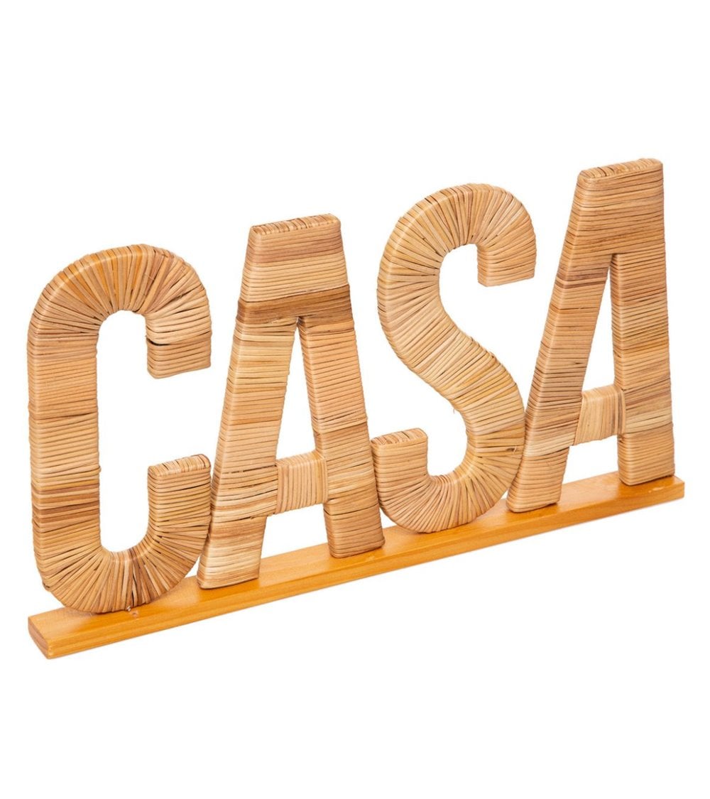 Figura Decorativa con Palabra Casa