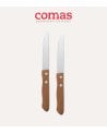 Set de 2 Cuchillos Chuletero con Mango de Madera