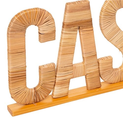 Figura Decorativa con Palabra Casa