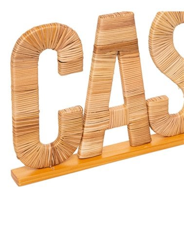 Figura Decorativa con Palabra Casa