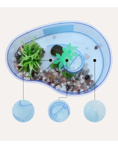 Acuario Isla para Casa de Tortugas